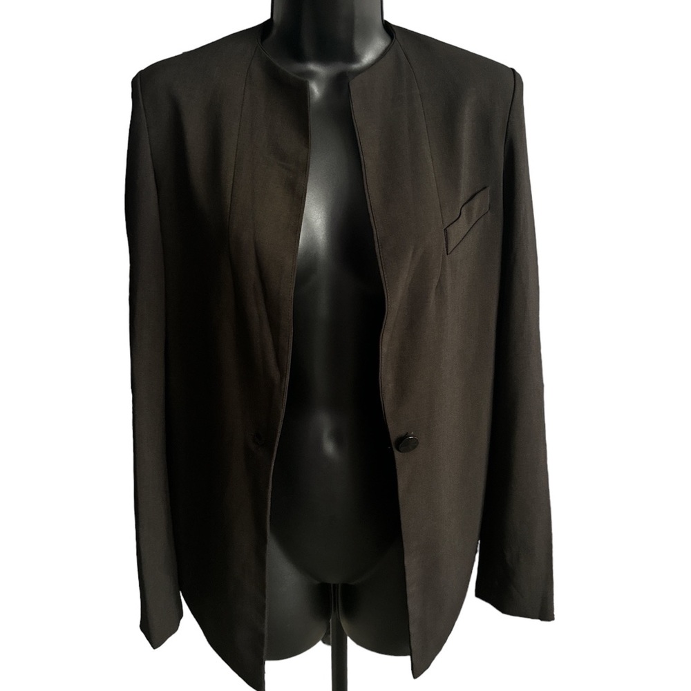 AKIRA Collarless Butler Tuxedo Blazer
